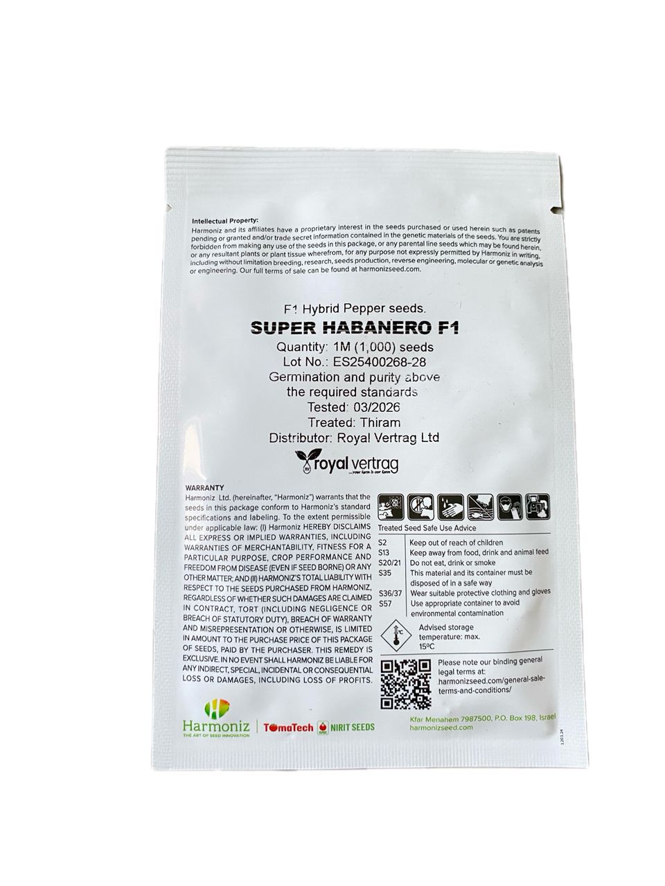 super habanero f1 pepper seeds – harmoniz ( 1000 seeds) super habanero f1 pepper seeds – harmoniz ( 1000 seeds)