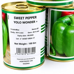 technisem f1 simbad sweet bell pepper seeds (green to red) 5g