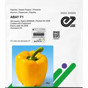 abay f1 sweet pepper seeds (yellow bell pepper) – 500 seeds